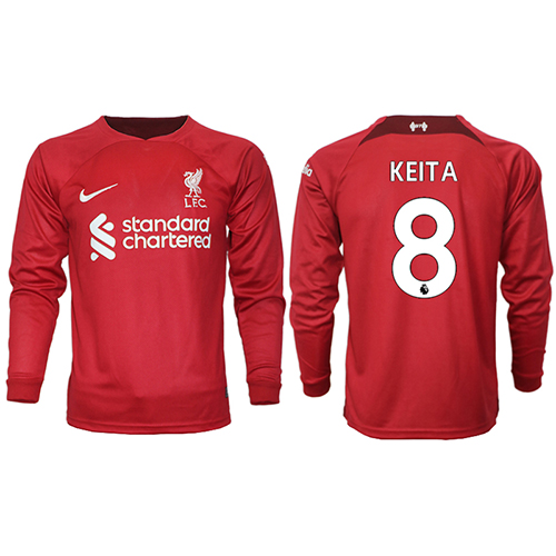 Liverpool Naby Keita #8 Hjemmedrakt 2022-23 Langermet Liverpool Naby Keita #8 Hjemmedrakt 2022-23 Langermet